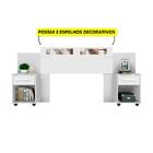 Cabeceira De Solteiro Extensível Com 2 Mesas De Cabeceira Bra