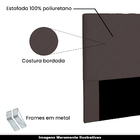 Cabeceira Decorativa 1 40m Baelon Suede Café G63 - Gran Belo