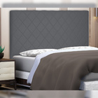 Cabeceira Decorativa 1 40m Baelon Suede Cinza G63 - Gran Belo