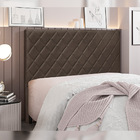 Cabeceira Decorativa 1 40m Baelon Veludo Marrom G63 - Gran Be