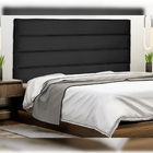 Cabeceira Decorativa 1 40m Guess Suede Preto G63 - Gran Belo