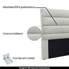 Cabeceira Decorativa 1 40m Guess Veludo Prata G63 - Gran Belo