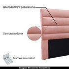 Cabeceira Decorativa 1 40m Guess Veludo Rosa G63 - Gran Belo