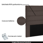Cabeceira Decorativa 1 95m King Size Guess Suede Café G63 - G