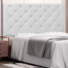 Cabeceira Decorativa Casal 1 40m Tàzio Pu Branco G63 - Gran B