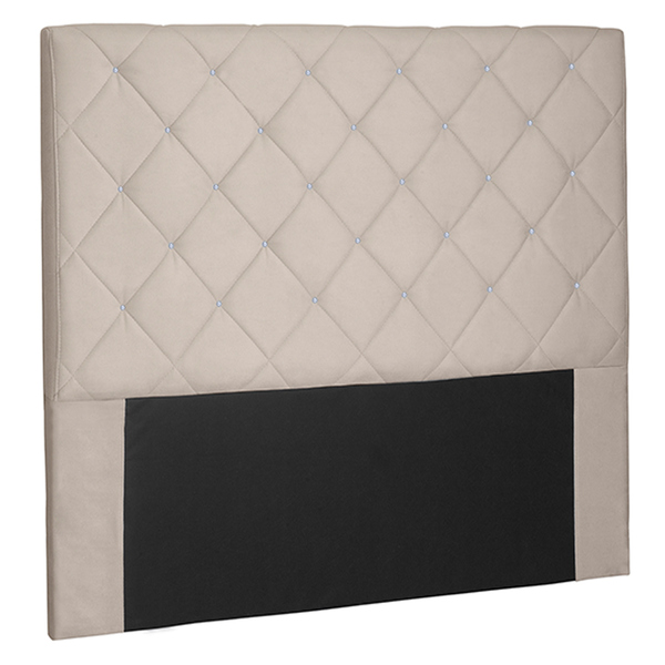 Cabeceira Decorativa Casal 1 40m Tàzio Suede Bege G63 - Gran