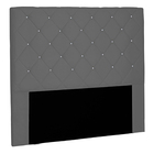Cabeceira Decorativa Casal 1 40m Tàzio Suede Cinza G63 - Gran