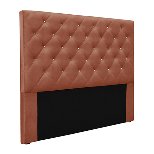 Cabeceira Decorativa Casal 1 40m Tàzio Veludo Cobre G63 - Gra