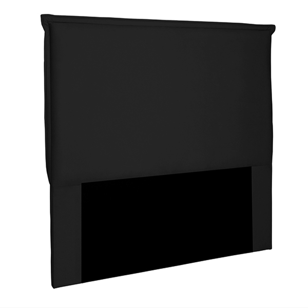 Cabeceira Decorativa Casal 1 40m Trento Suede Preto G63 - Gra