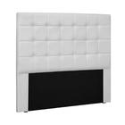 Cabeceira Decorativa Casal 1 40m Tropea Pu Branco G63 - Gran