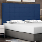 Cabeceira Decorativa Casal 1 40m Tropea Suede Azul Marinho G6