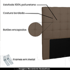 Cabeceira Decorativa Casal 1 40m Tropea Suede Caramelo G63 -