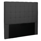 Cabeceira Decorativa Casal 1 40m Tropea Suede Preto G63 - Gra