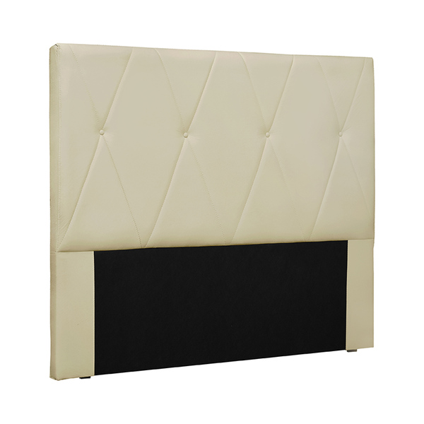 Cabeceira Decorativa Casal 1 40m Yves Veludo Bege G63 - Gran