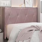 Cabeceira Decorativa Casal 1 40m Yves Veludo Lilás G63 - Gran