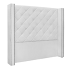 Cabeceira Decorativa Casal 1 64m Loewe Pu Branco G63 - Gran B