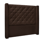 Cabeceira Decorativa Casal 1 64m Loewe Suede Café G63 - Gran
