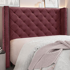 Cabeceira Decorativa Casal 1 64m Loewe Veludo Vinho G63 - Gra