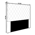 Cabeceira Decorativa King Size 1 95m Baelon Linho Areia G63 -