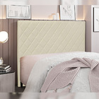 Cabeceira Decorativa King Size 1 95m Baelon Veludo Bege G63 -