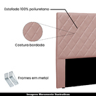 Cabeceira Decorativa King Size 1 95m Baelon Veludo Rosa G63 -