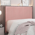 Cabeceira Decorativa King Size 1 95m Erza Veludo Rosa G63 - G