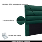 Cabeceira Decorativa King Size 1 95m Guess Veludo Verde Flore