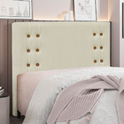 Cabeceira Decorativa King Size 1 95m Kors Veludo Bege G63 - G