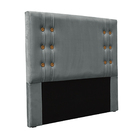 Cabeceira Decorativa King Size 1 95m Kors Veludo Cinza G63 -