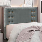 Cabeceira Decorativa King Size 1 95m Kors Veludo Cinza G63 -