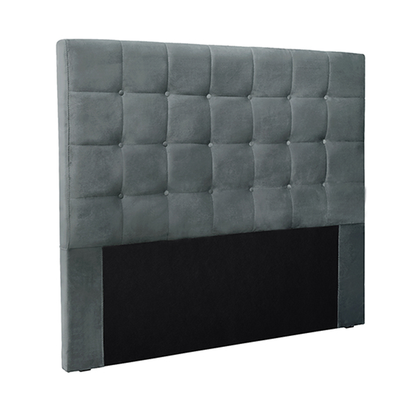 Cabeceira Decorativa King Size 1 95m Tropea Veludo Cinza G63
