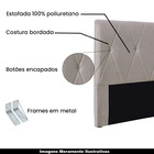 Cabeceira Decorativa King Size 1 95m Yves Linho Areia G63 - G