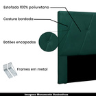 Cabeceira Decorativa King Size 1 95m Yves Veludo Verde Flores