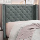 Cabeceira Decorativa King Size 2 19m Loewe Veludo Cinza G63 -