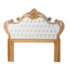 Cabeceira Decorativa Módena Queen Size Bege/dourada G71 - Gra