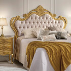 Cabeceira Decorativa Módena Queen Size Bege/dourada G71 - Gra