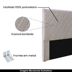 Cabeceira Decorativa Queen Size 1 60m Baelon Linho Areia G63