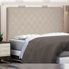 Cabeceira Decorativa Queen Size 1 60m Baelon Suede Bege G63 -