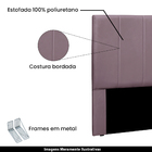 Cabeceira Decorativa Queen Size 1 60m Erza Veludo Uva G63 - G