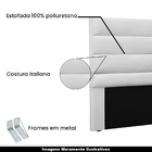 Cabeceira Decorativa Queen Size 1 60m Guess Pu Branco G63 - G