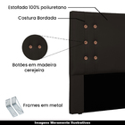 Cabeceira Decorativa Queen Size 1 60m Kors Pu Marrom G63 - Gr