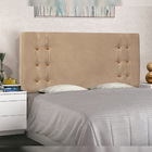Cabeceira Decorativa Queen Size 1 60m Kors Suede Bege G63 - G