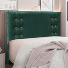 Cabeceira Decorativa Queen Size 1 60m Kors Veludo Verde Flore