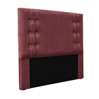 Cabeceira Decorativa Queen Size 1 60m Kors Veludo Vinho G63 -