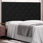 Cabeceira Decorativa Queen Size 1 60m Tàzio Pu Preto G63 - Gr