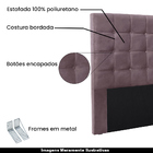 Cabeceira Decorativa Queen Size 1 60m Tropea Veludo Uva G63 -