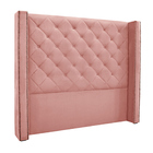 Cabeceira Decorativa Queen Size 1 84m Loewe Veludo Rosa G63 -