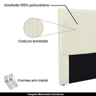 Cabeceira Decorativa Queen Size Casal 1 60m Erza Linho Natura