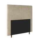 Cabeceira Decorativa Spezia Casal 160cm Veludo Bege - Gran Be