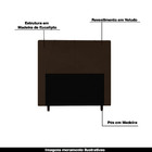 Cabeceira Decorativa Spezia Casal 160cm Veludo Marrom G32 - G